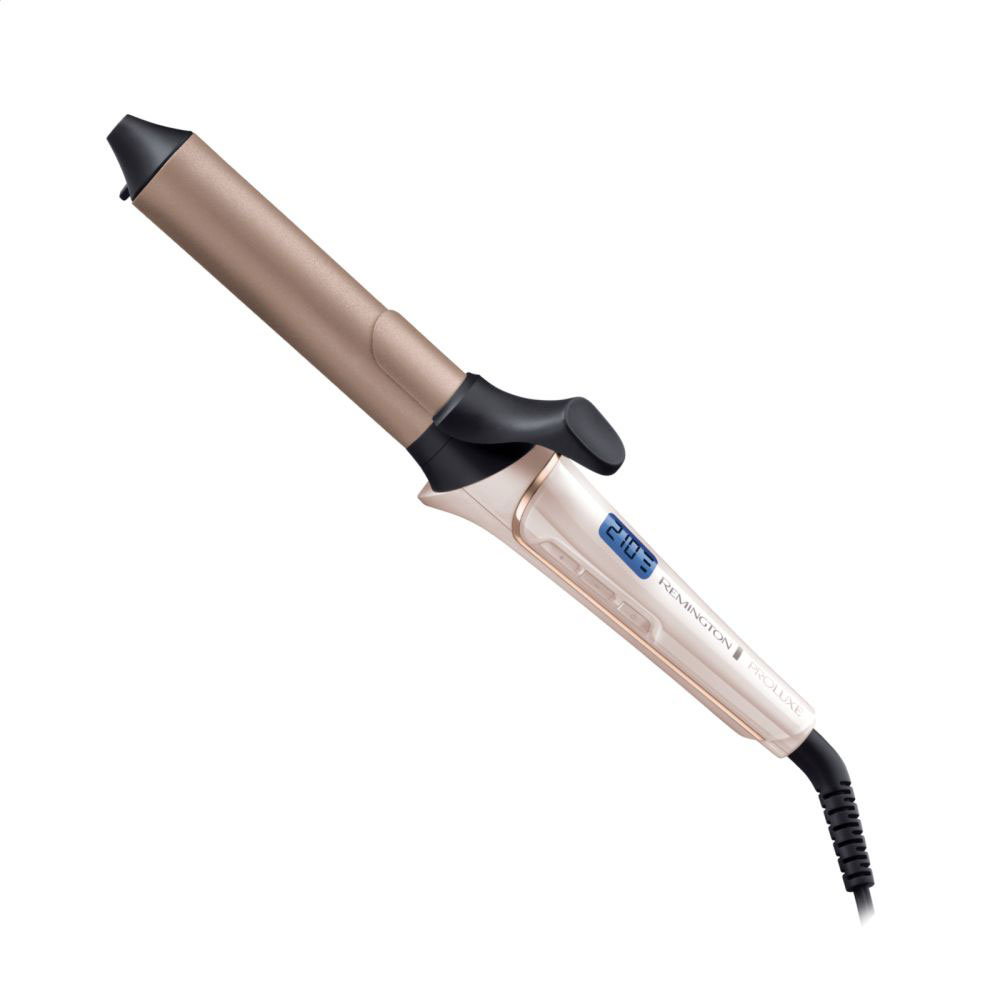 Плойка для волосся Remington ProLuxe діаметр 32 мм, з дисплеєм, рожево-золота (CI9132)